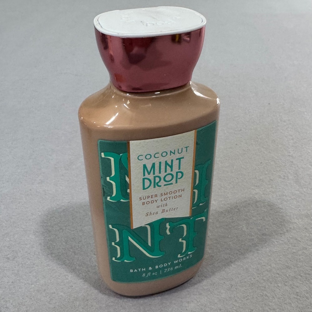 Bath & Body Works Body Lotion Women 8oz Coconut Mint Drop Shea Butter Vitamin E